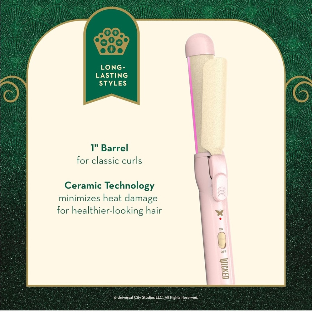 WICKED 1” Glinda Curling Rod